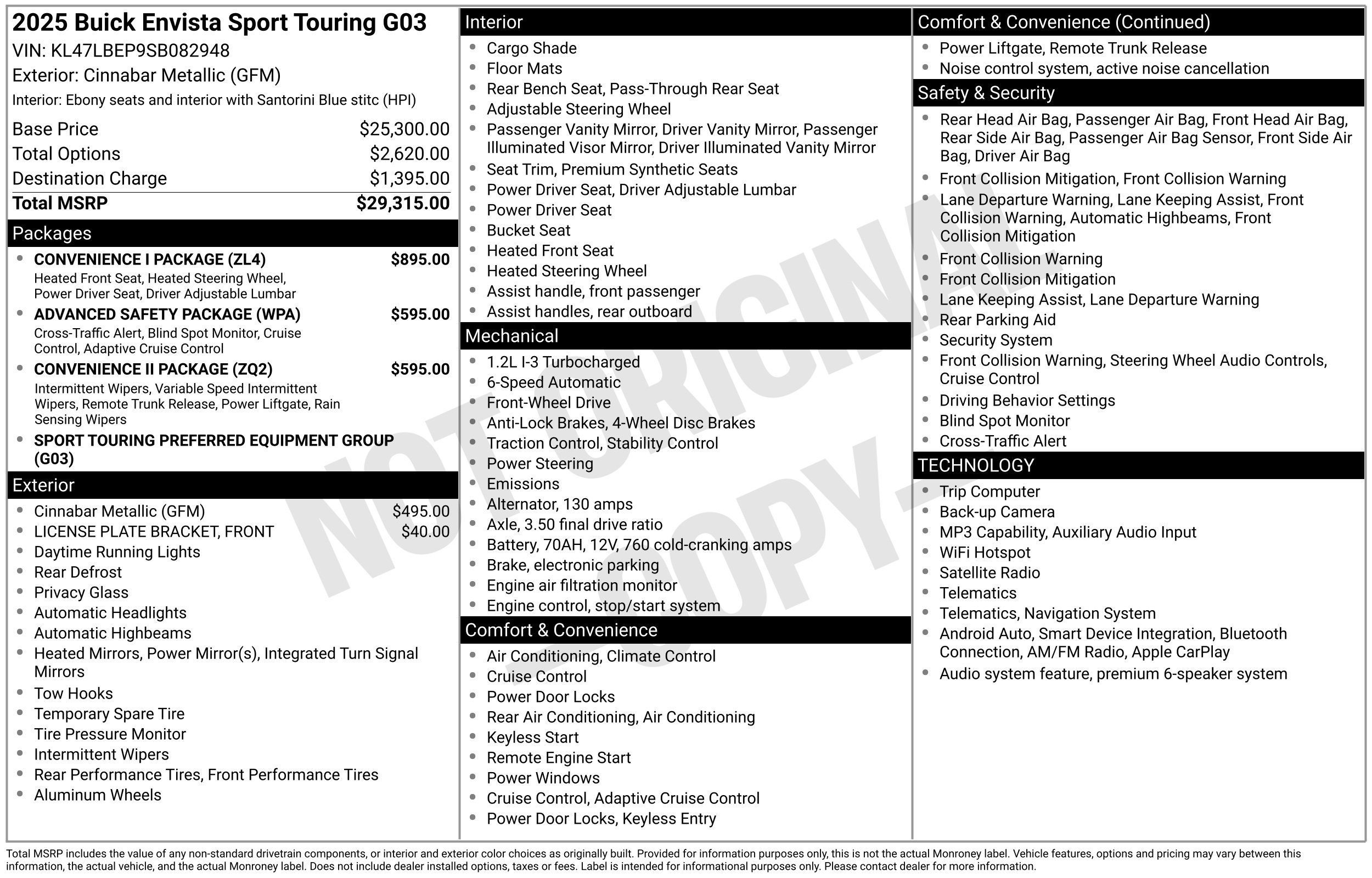 Used 2025 Buick Envista Sport Touring w/ Convenience I Package FWD image 15