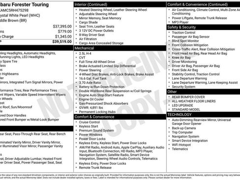 Used 2024 Subaru Forester Touring image 8