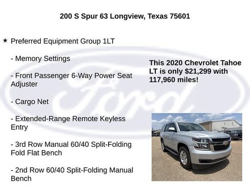 Used 2020 Chevrolet Tahoe LT RWD image 5