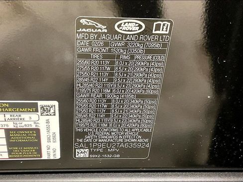 New 2026 Land Rover Range Rover Sport SE AWD/4WD image 8