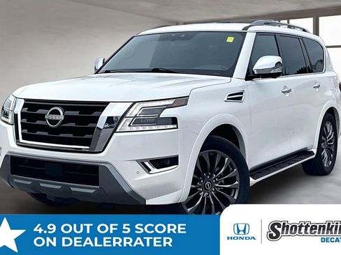 Used 2023 Nissan Armada Platinum w/ Captain's Chairs Package RWD image 1
