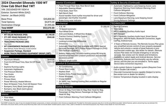 Used 2024 Chevrolet Silverado 1500 W/T AWD/4WD image 7