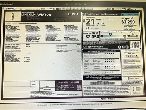 New 2026 Lincoln Aviator 2WD image 14