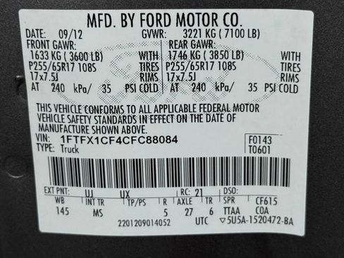 Used 2012 Ford F150 XLT w/ XLT Convenience Pkg RWD image 40