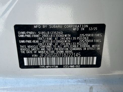 New 2026 Subaru Crosstrek 2.5i Sport w/ Crosstrek Mirror Package image 30