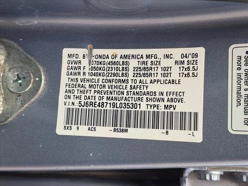 Used 2009 Honda CR-V EX-L image 16
