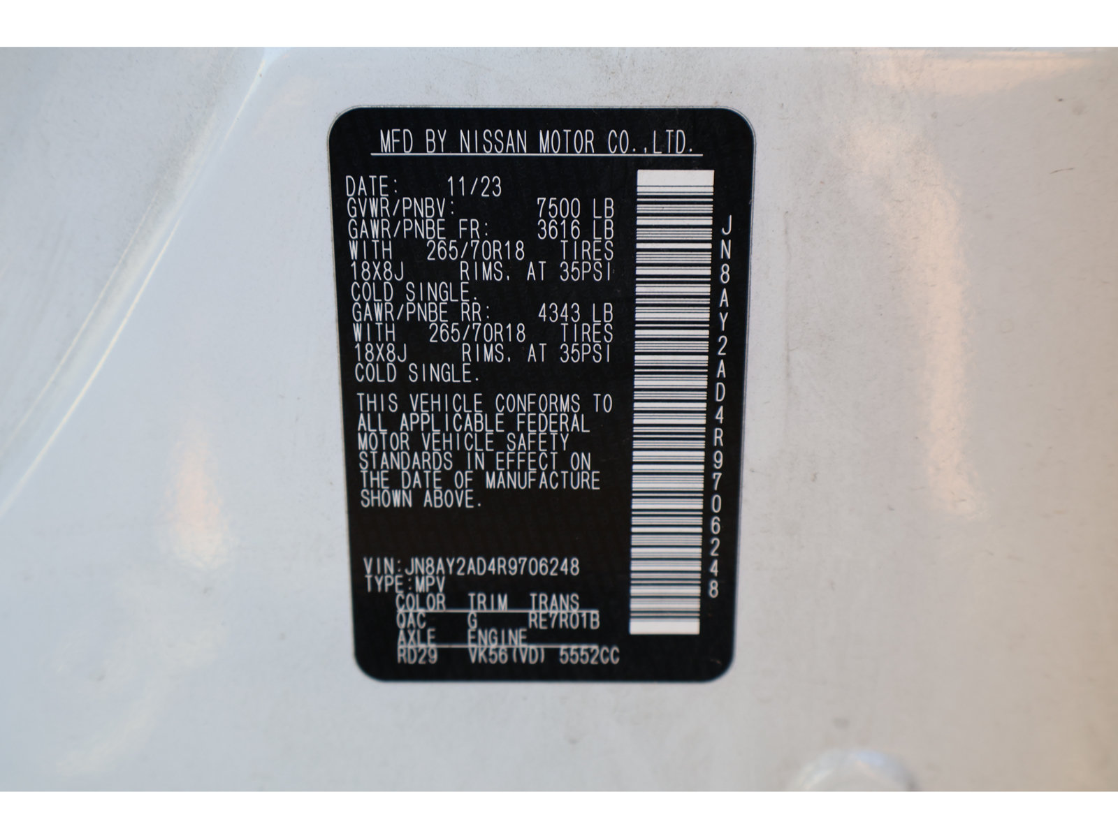 Used 2024 Nissan Armada SV AWD/4WD image 31