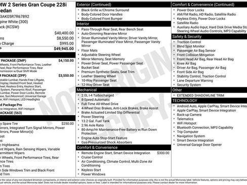 Used 2024 BMW 228i xDrive Gran Coupe w/ M Sport Package image 40