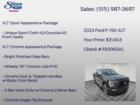 Used 2023 Ford F150 XLT w/ Equipment Group 302A High AWD/4WD image 25