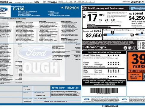 Used 2016 Ford F150 Lariat w/ Equipment Group 502A Luxury image 5