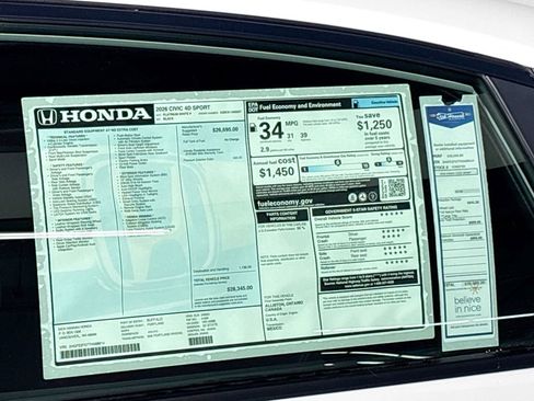 New 2026 Honda Civic Sport image 23