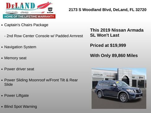 Used 2019 Nissan Armada SL w/ Premium Package RWD image 12