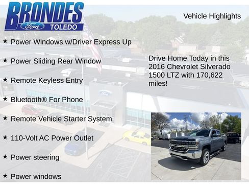Used 2016 Chevrolet Silverado 1500 LTZ w/ LTZ Plus Package AWD/4WD image 12