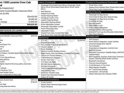 Used 2022 RAM 1500 Laramie AWD/4WD image 43