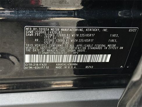 Certified 2022 Toyota RAV4 XLE w/ Convenience Package image 35