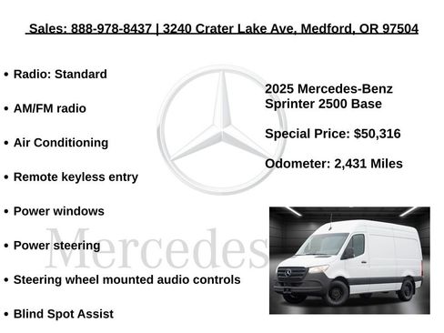 Used 2025 Mercedes-Benz Sprinter 2500 image 5