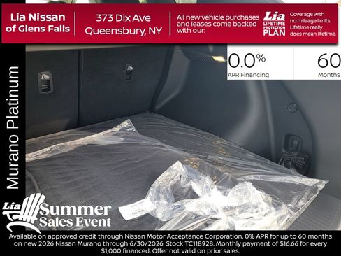 New 2026 Nissan Murano Platinum w/ Cargo Package AWD/4WD image 36