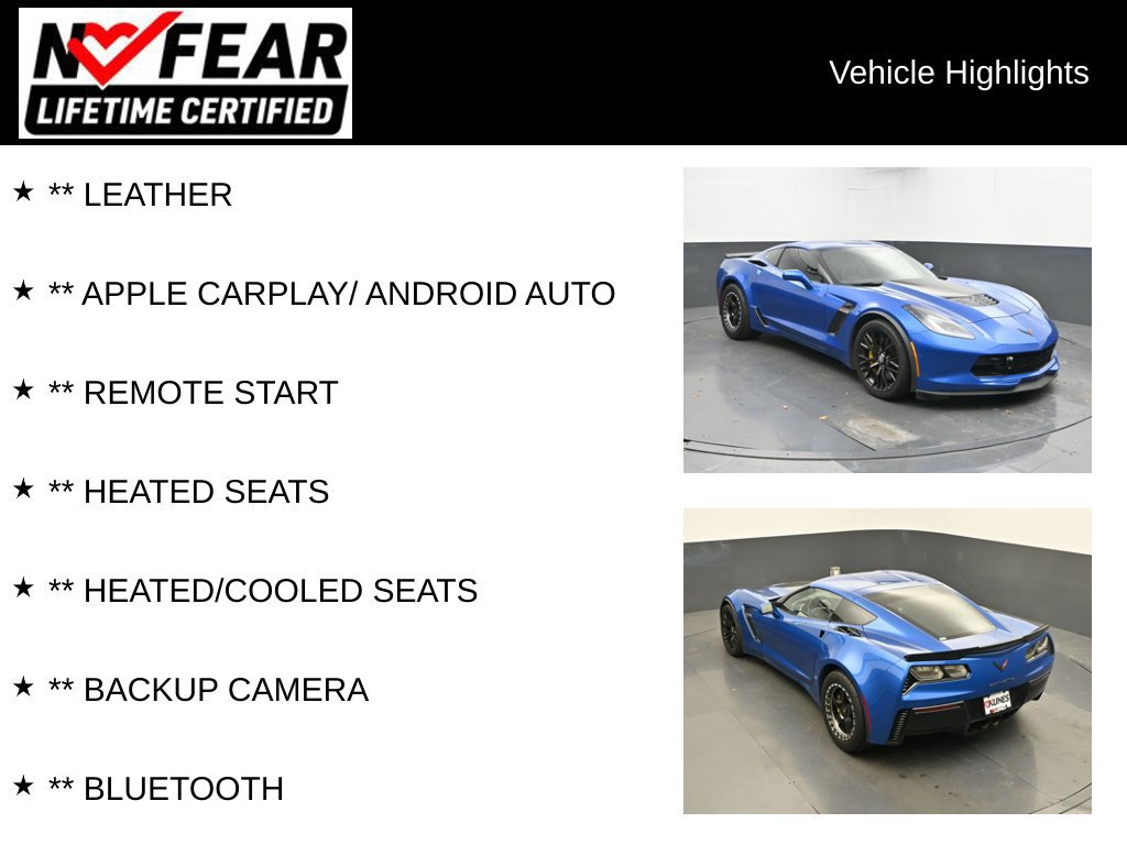 Used 2016 Chevrolet Corvette Z06 w/ 2LZ Preferred Equipment Group RWD image 2