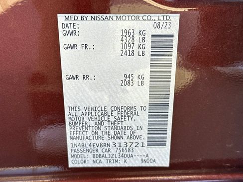 Used 2024 Nissan Altima 2.5 SL FWD image 29