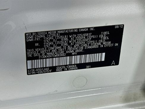 Used 2012 Toyota RAV4 Limited w/ Navigation Value Pkg AWD/4WD image 12