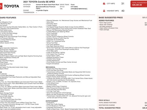 Used 2021 Toyota Corolla SE image 2