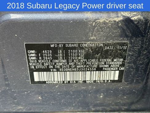 Used 2018 Subaru Legacy 3.6R Limited AWD/4WD image 19
