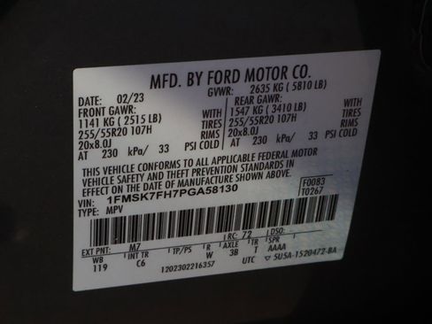 Used 2023 Ford Explorer Limited w/ Equipment Group 301A image 22