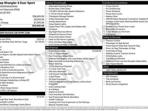 Used 2025 Jeep Wrangler Sport image 31