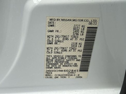 Used 2022 Nissan Frontier Pro-X w/ Pro-X Premium Package image 34