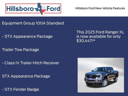 New 2025 Ford Ranger XL w/ Trailer Tow Package image 4
