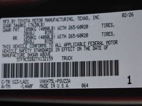 New 2026 Toyota Tundra Platinum image 17