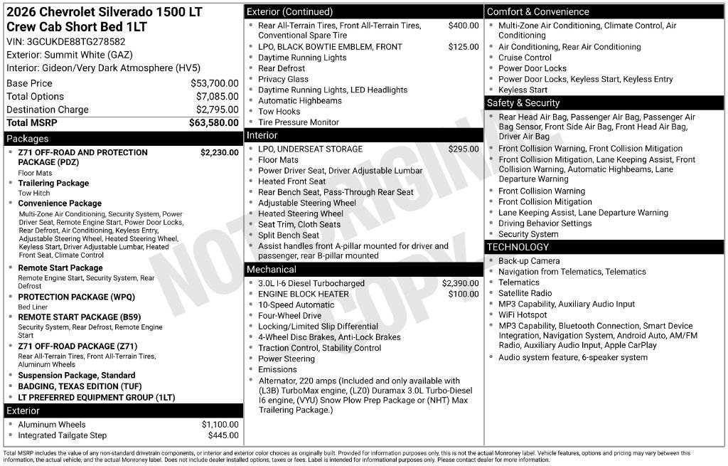 Certified 2026 Chevrolet Silverado 1500 LT AWD/4WD image 31