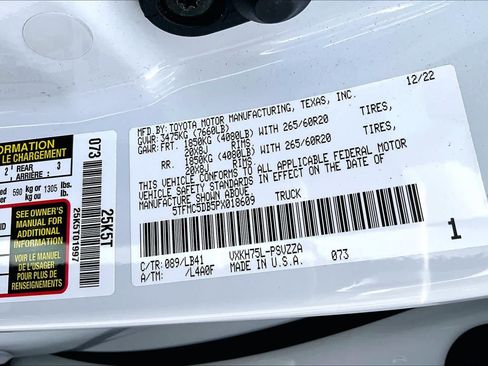 Used 2023 Toyota Tundra 1794 Edition w/ Advanced Package AWD/4WD image 37