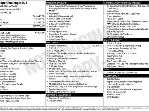 Used 2023 Dodge Challenger R/T w/ T/A Package RWD image 6