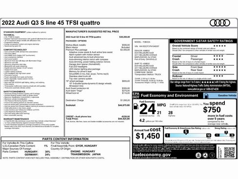 Used 2022 Audi Q3 2.0T Premium Plus w/ Premium Plus Package image 2