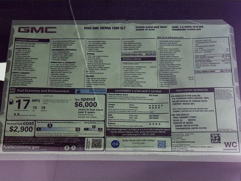 New 2026 GMC Sierra 1500 SLT AWD/4WD image 20
