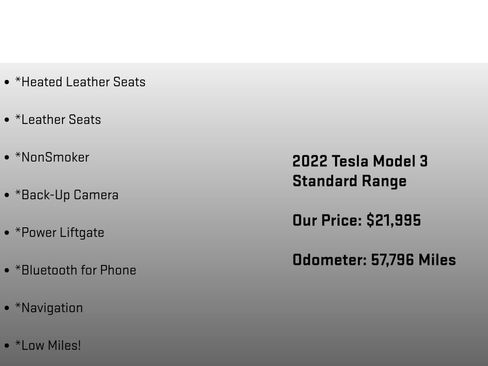 Used 2022 Tesla Model 3 Base 4D Sedan image 6