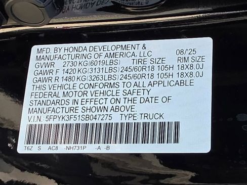 Used 2025 Honda Ridgeline RTL image 32