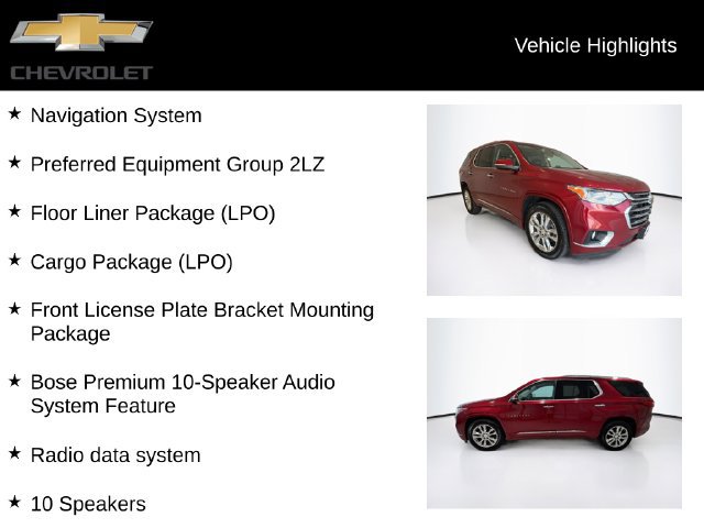 Used 2021 Chevrolet Traverse High Country w/ LPO, Floor Liner Package AWD/4WD image 5