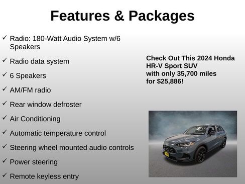 Used 2024 Honda HR-V Sport image 8