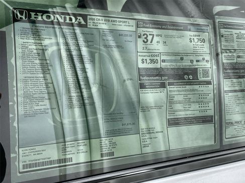 New 2026 Honda CR-V Sport-L image 35