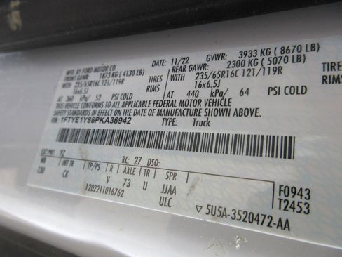 Used 2023 Ford Transit 150 Low Roof w/ Load Area Protection Package RWD image 11