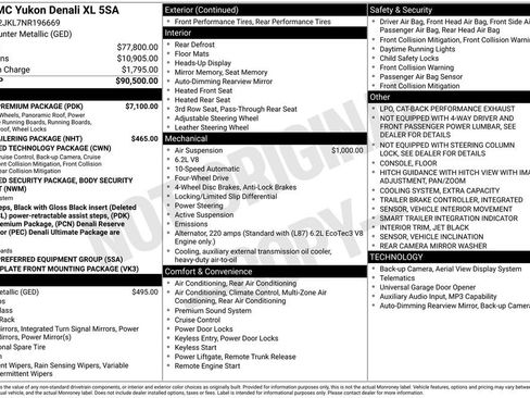 Used 2022 GMC Yukon XL Denali w/ Denali Premium Package image 9