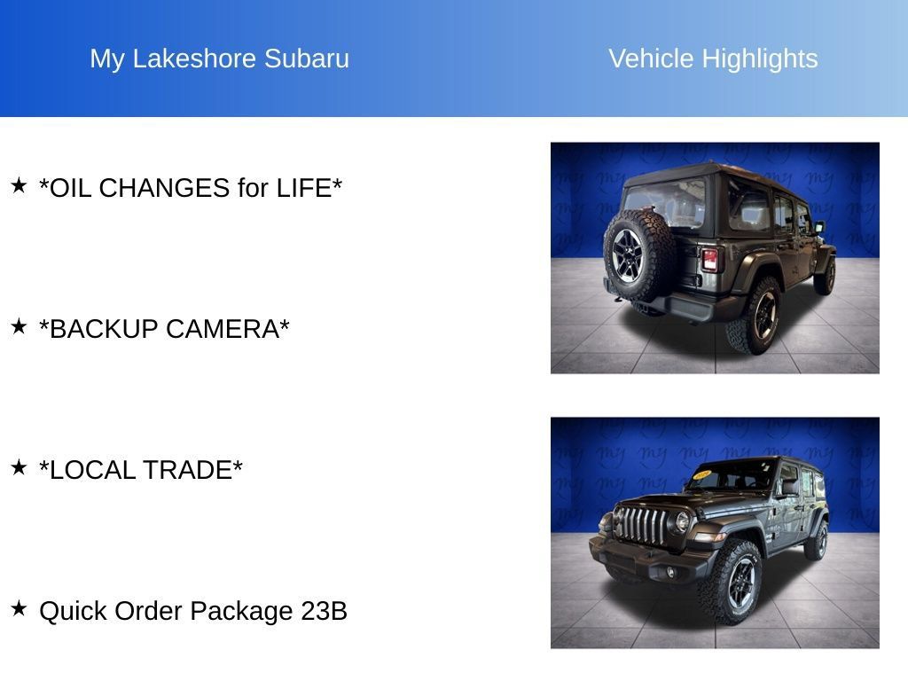 Used 2019 Jeep Wrangler Unlimited Sport AWD/4WD image 9