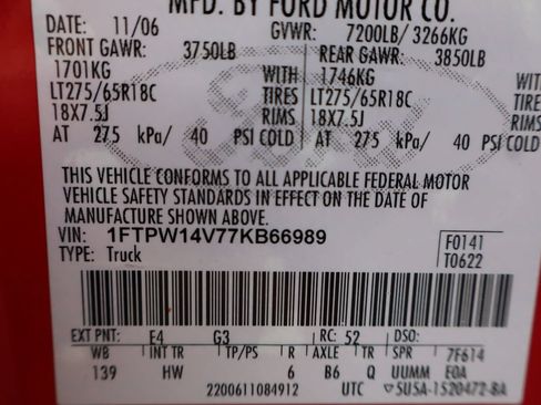 Used 2007 Ford F150 Lariat AWD/4WD image 46
