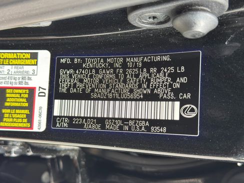 Used 2020 Lexus ES 350 w/ Premium Package FWD image 49