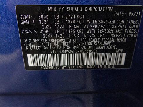 Used 2021 Subaru Ascent Limited w/ Technology Package image 59