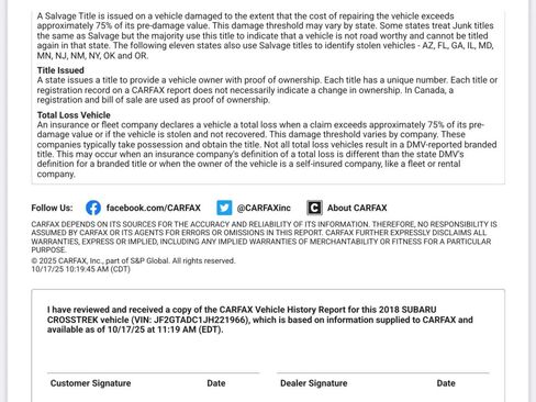 Used 2018 Subaru Crosstrek 2.0i Premium w/ Eyesight System image 63