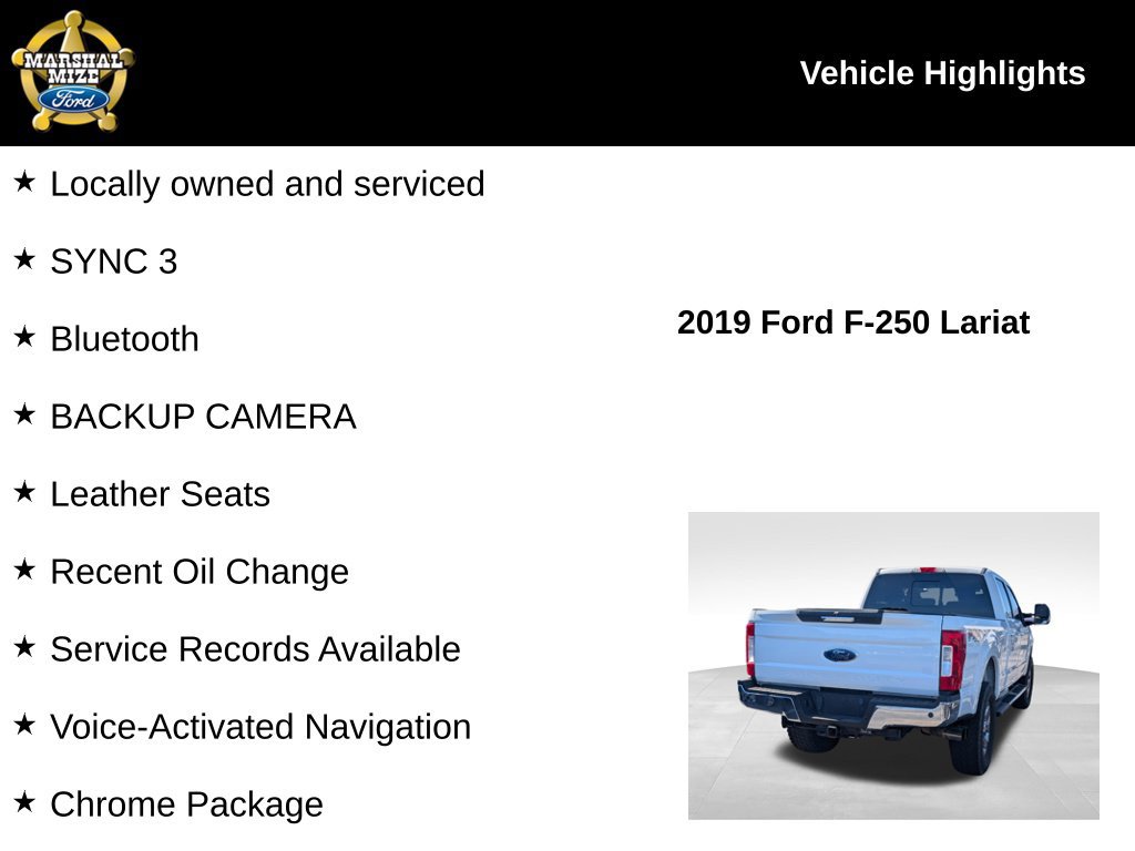 Certified 2019 Ford F250 Lariat w/ Chrome Package AWD/4WD image 2