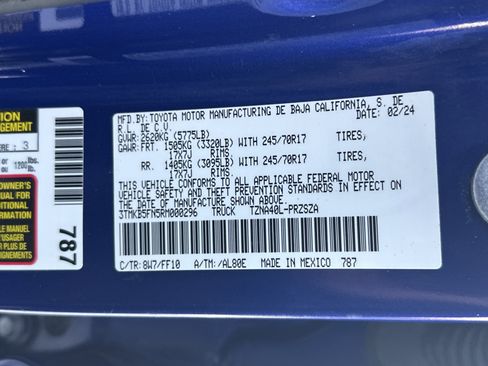 Certified 2024 Toyota Tacoma SR5 image 34